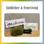 Aufkleber & Feuerzeug