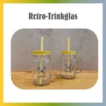 Retro-Trinkglas